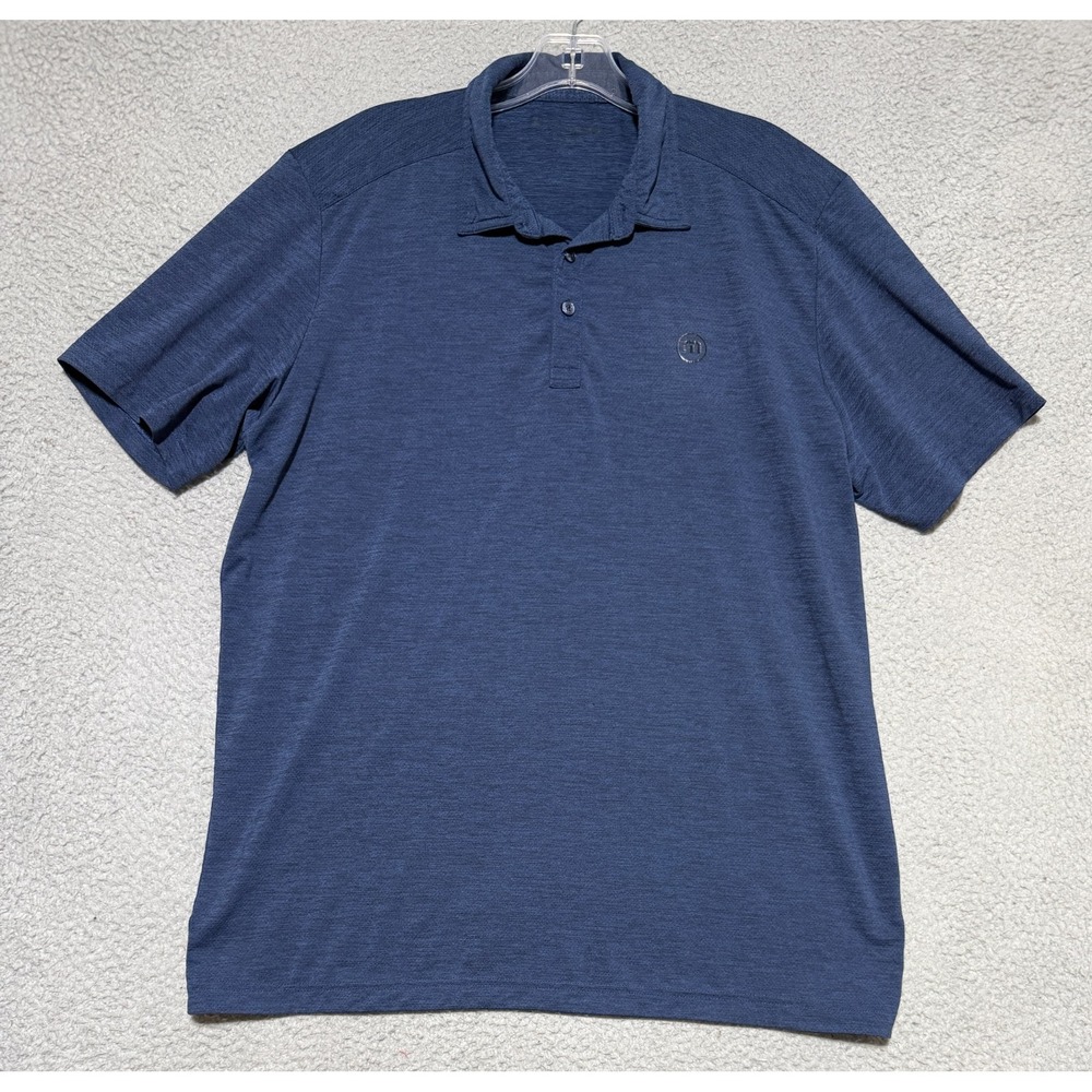 Travis Matthew Navy Blue polo shirt Mens Size Large Stretch